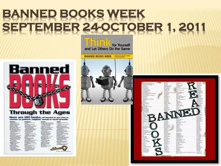 banned books week september 24 october 1 2011