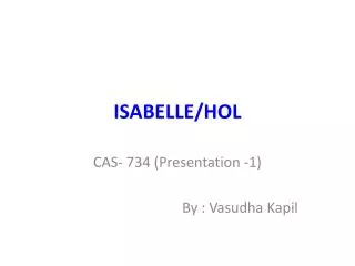ISABELLE/HOL