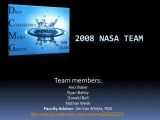 2008 NASA team