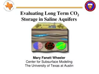 Evaluating Long Term CO 2 Storage in Saline Aquifers
