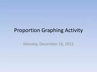 Proportion Graphing Activity