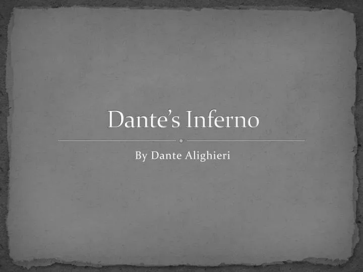 dante s inferno