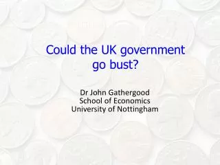 Could the UK government go bust?