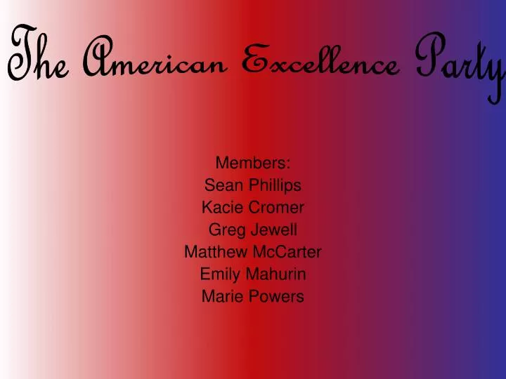 members sean phillips kacie cromer greg jewell matthew mccarter emily mahurin marie powers