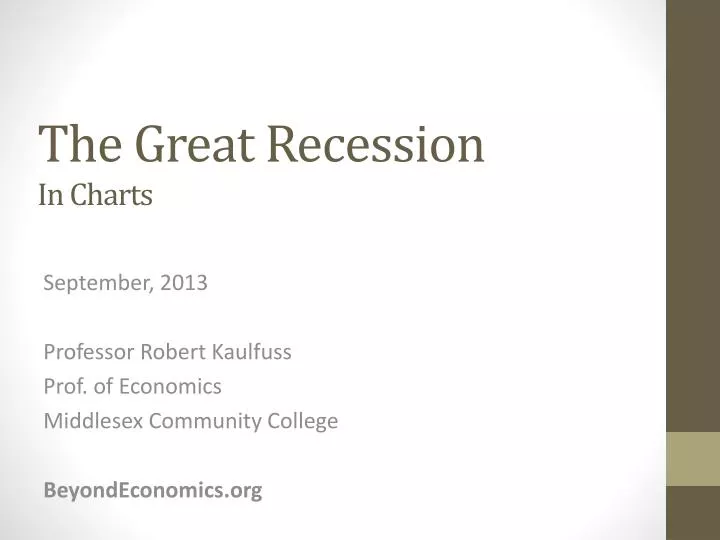 the great recession in charts