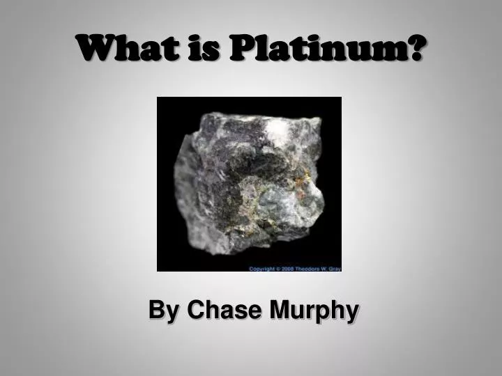 what is platinum