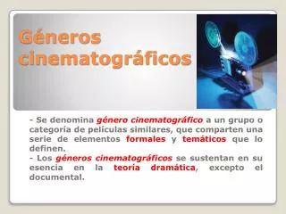 g neros cinematogr ficos
