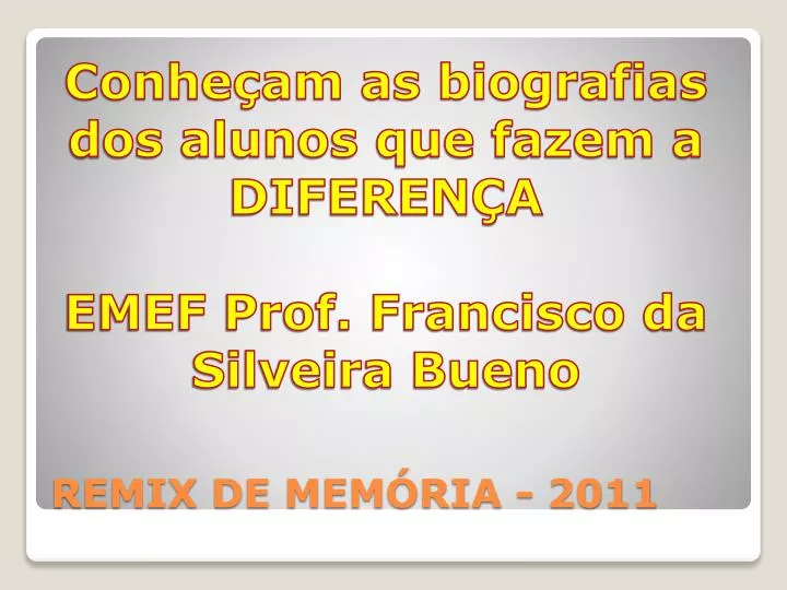 remix de mem ria 2011