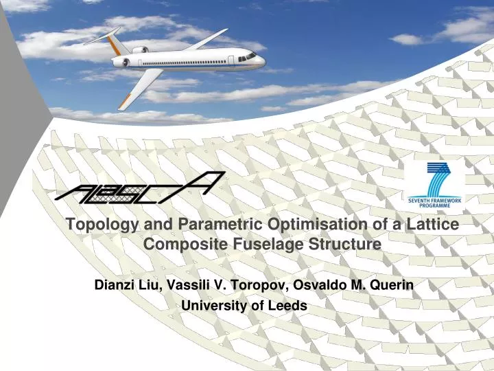 topology and parametric optimisation of a lattice composite fuselage structure