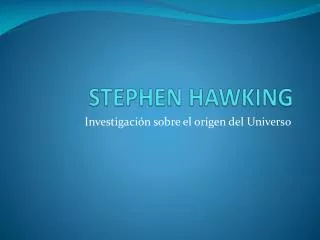 stephen hawking