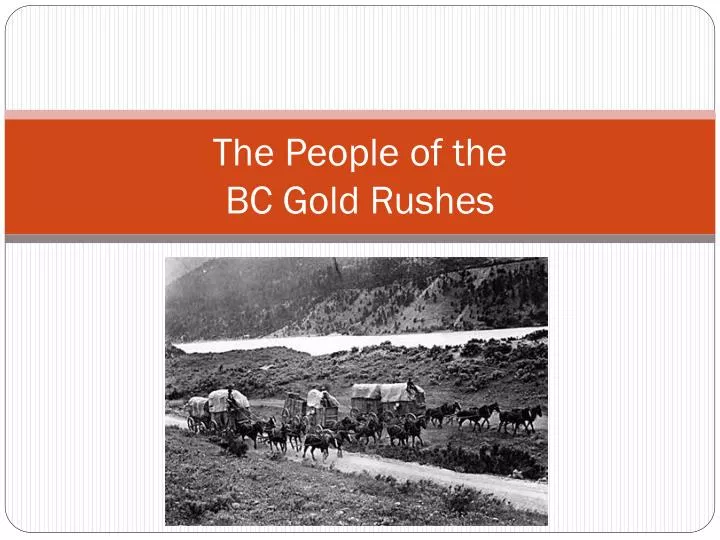 the people of the bc gold rushes