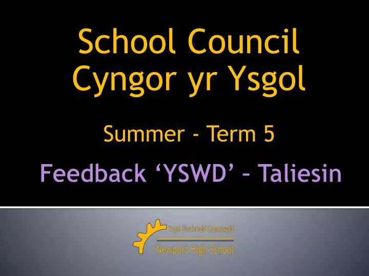 school council cyngor yr ysgol summer term 5