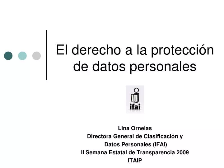 el derecho a la protecci n de datos personales