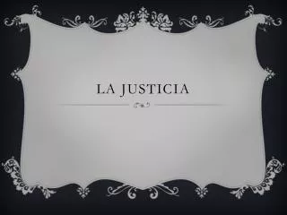 la justicia