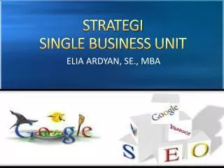 strategi single business unit