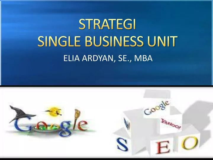 strategi single business unit