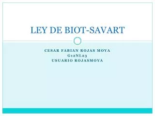 ley de biot savart