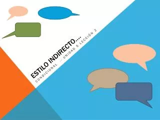 estilo indirecto