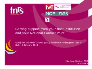 Getting support from your host institution and your National Contact Point