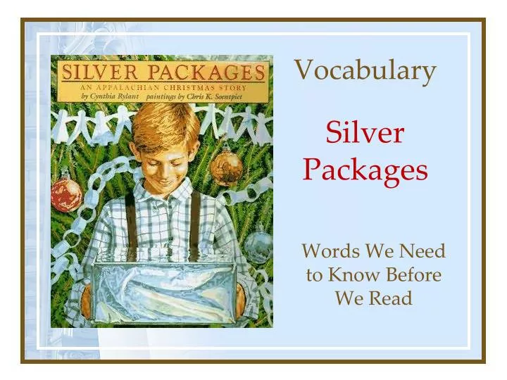 vocabulary silver packages