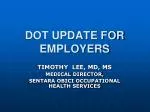 Important DOT Updates for Employers: Driver Certification and Drug Testing Changes - slide 1