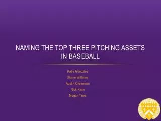 Naming the top three pitching assets in baseball