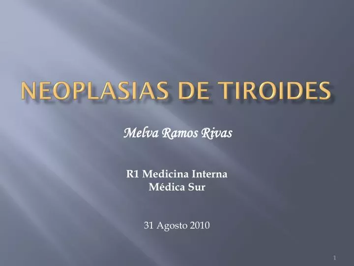 neoplasias de tiroides
