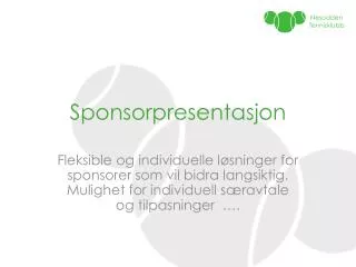 sponsorpresentasjon
