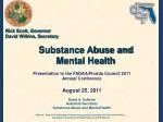 Substance Abuse and Mental Health - slide 1