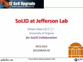 SoLID at Jefferson Lab