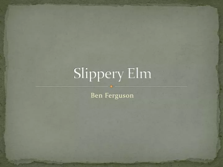 slippery elm