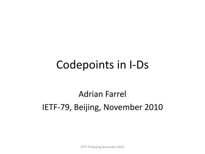 codepoints in i ds