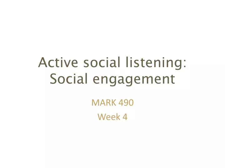 active social listening social engagement