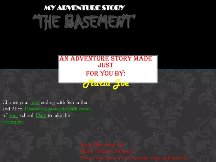 my adventure story the basement