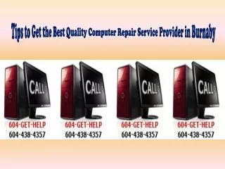 Tips to Get the Best Quality Computer Repair Service Provide