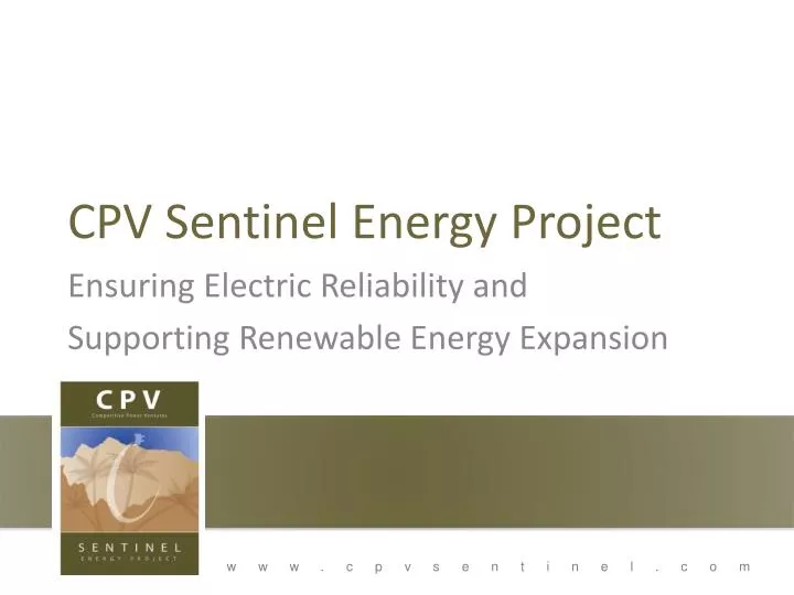 cpv sentinel energy project