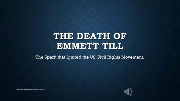 the death of emmett till