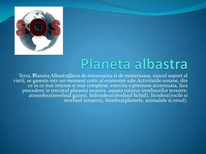 planeta albastra