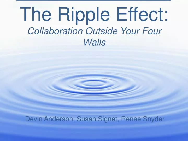 the ripple effect collaboration outside your four walls