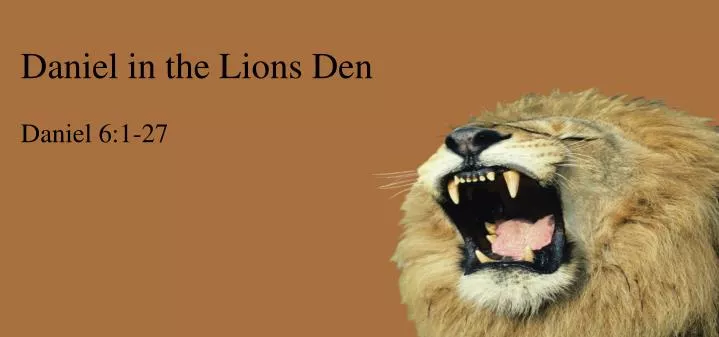 daniel in the lions den