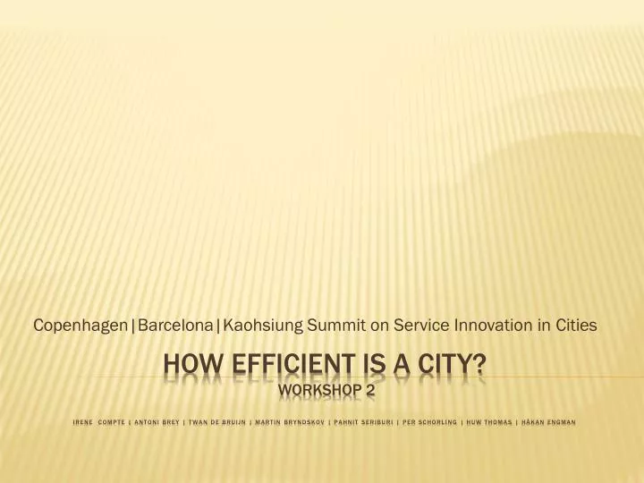 copenhagen barcelona kaohsiung summit on service innovation in cities