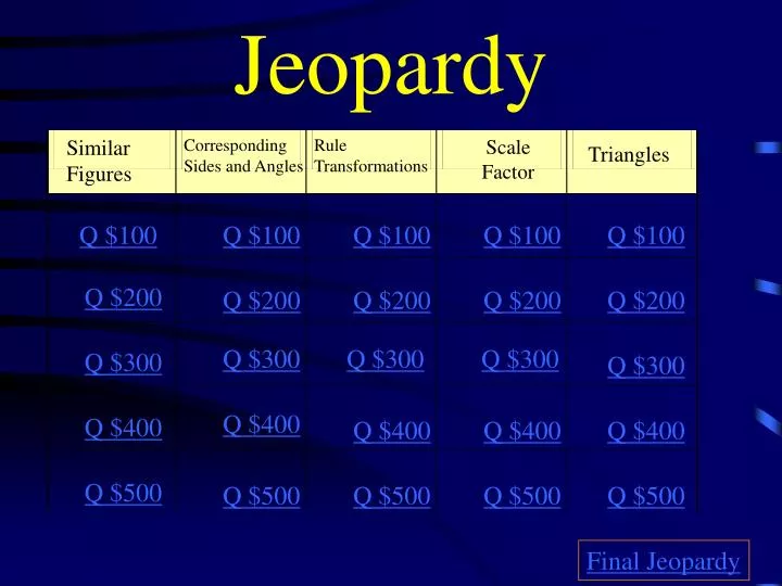 jeopardy