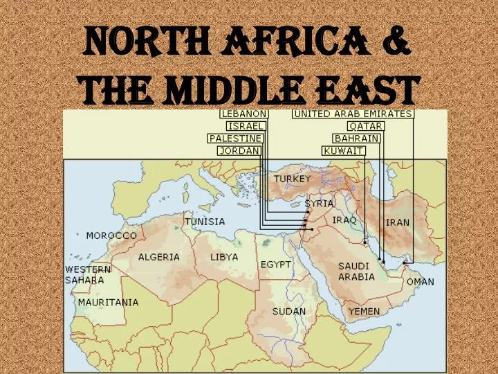 north africa the middle east