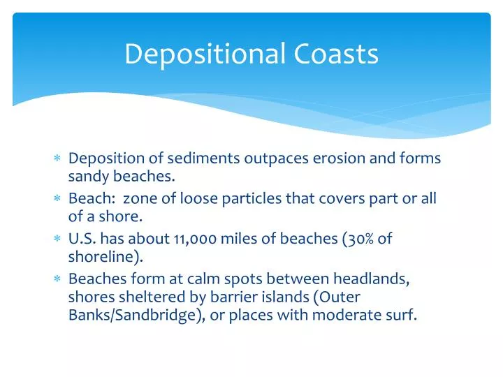 depositional coasts