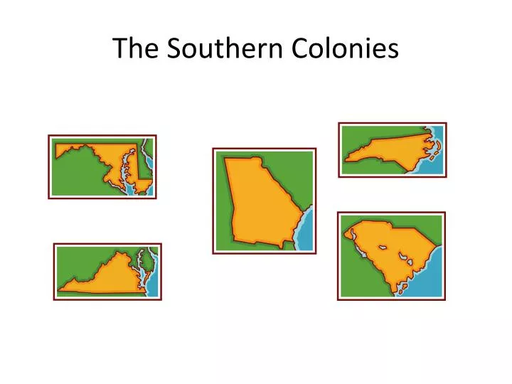 the southern colonies