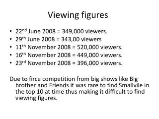 Viewing figures