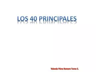 los 40 principales