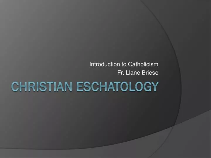 introduction to catholicism fr llane briese