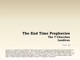 The End Time Prophecies The 7 Churches Laodicea