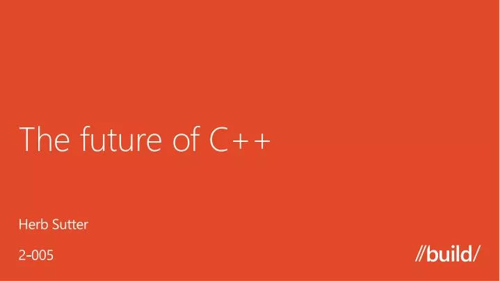 the future of c